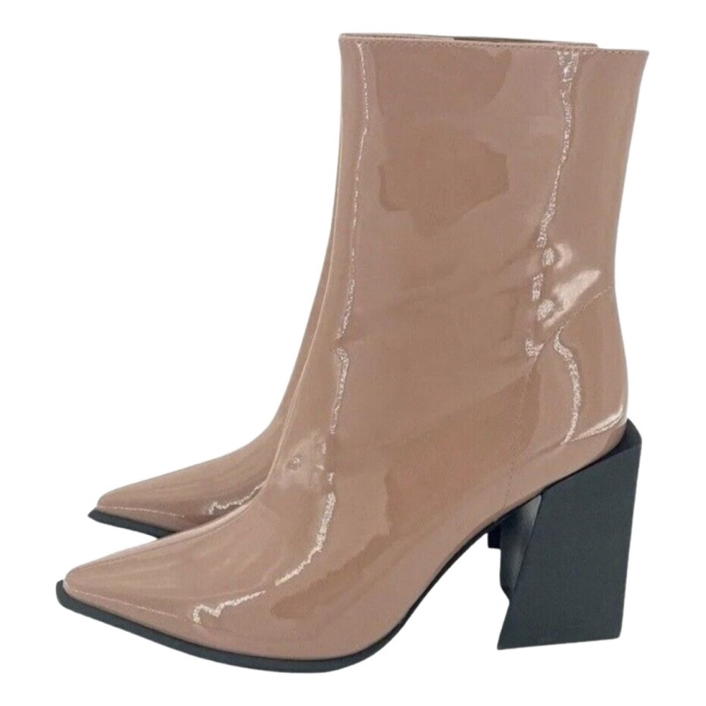 Jeffery Campbell LA Siren Patent Leather Boots *NEW and NEVER WORN*